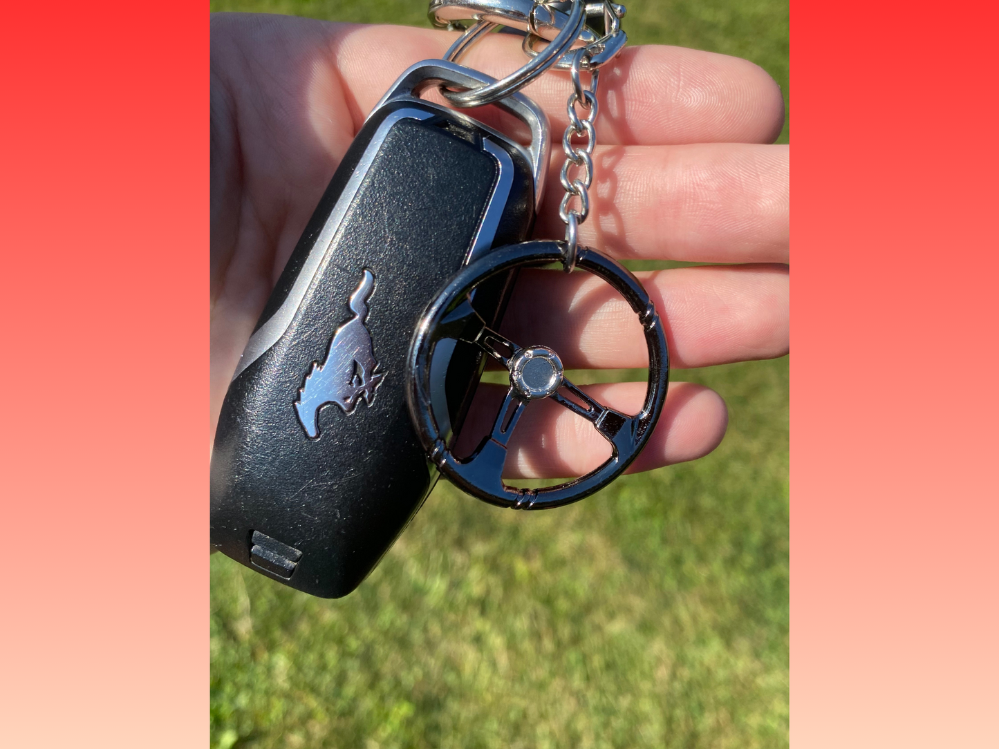 Steering Wheel Keychain