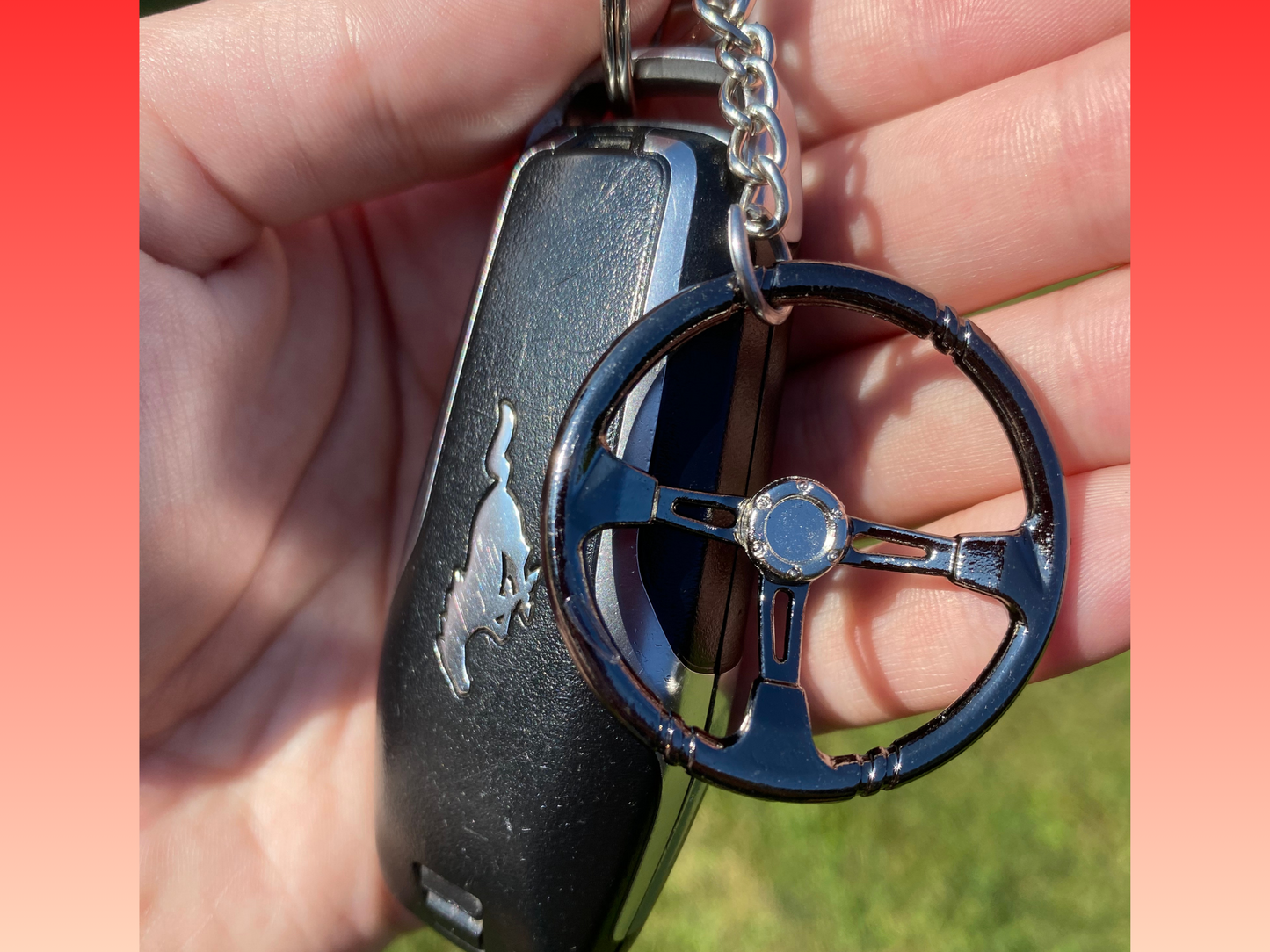Steering Wheel Keychain