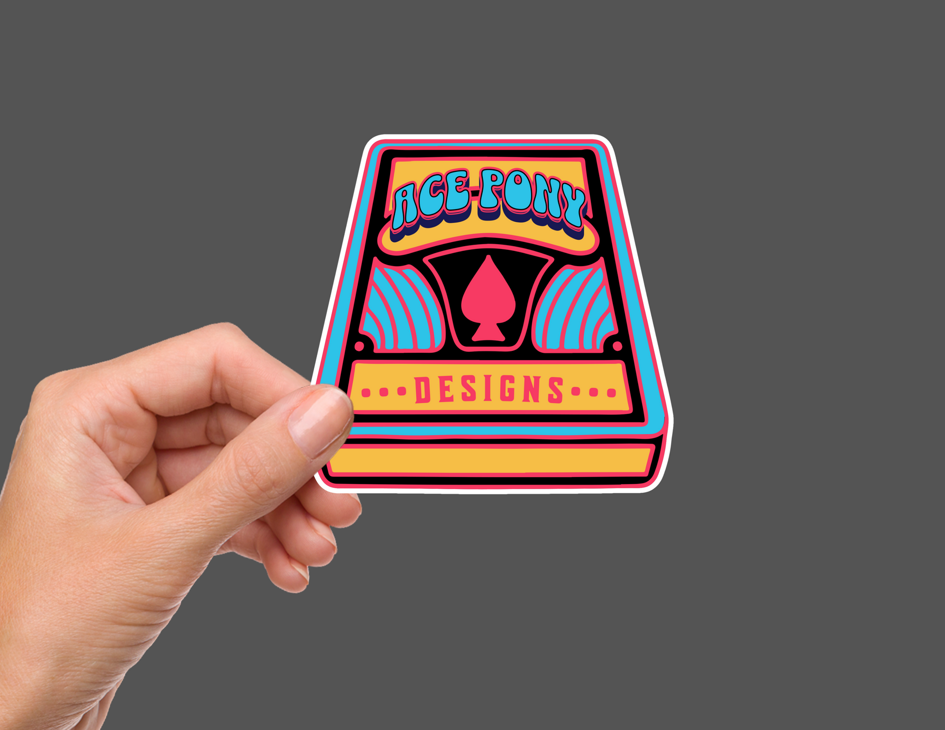 Ace Pony Designs Deck of Cards Black/Light Blue