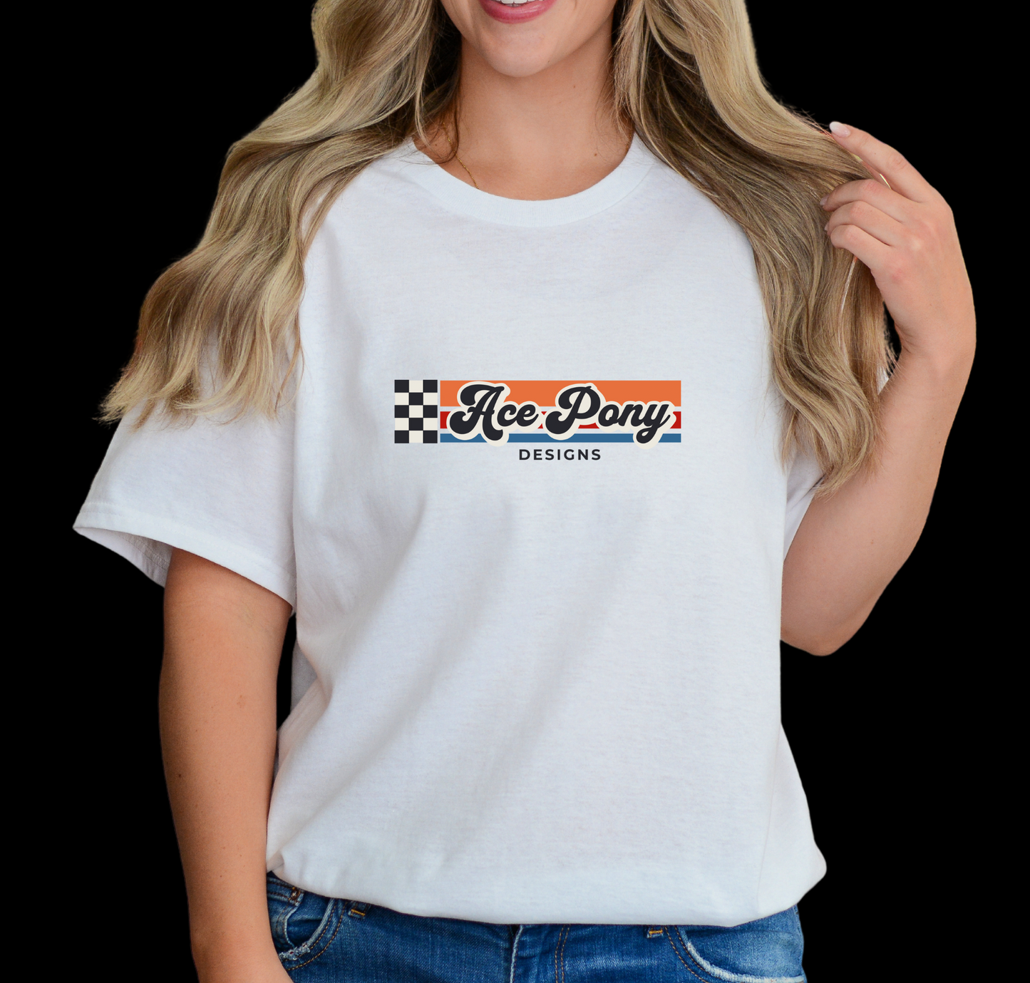 Ace Pony Designs Retro Adult T-Shirt