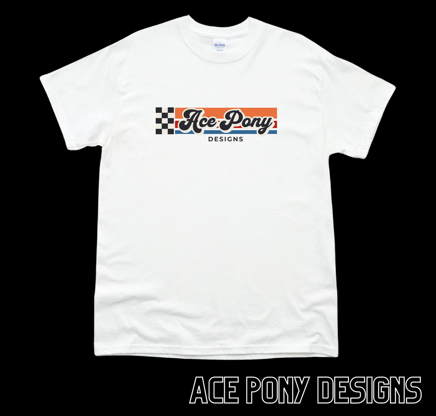 Ace Pony Designs Retro Adult T-Shirt