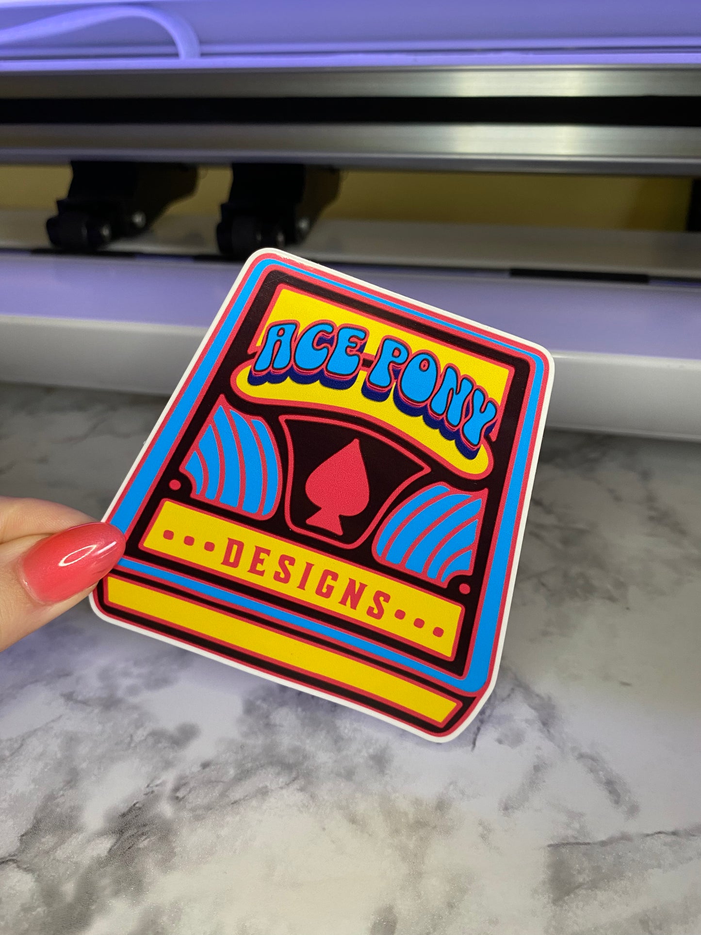 Ace Pony Designs Deck of Cards Bumper Sticker Decal