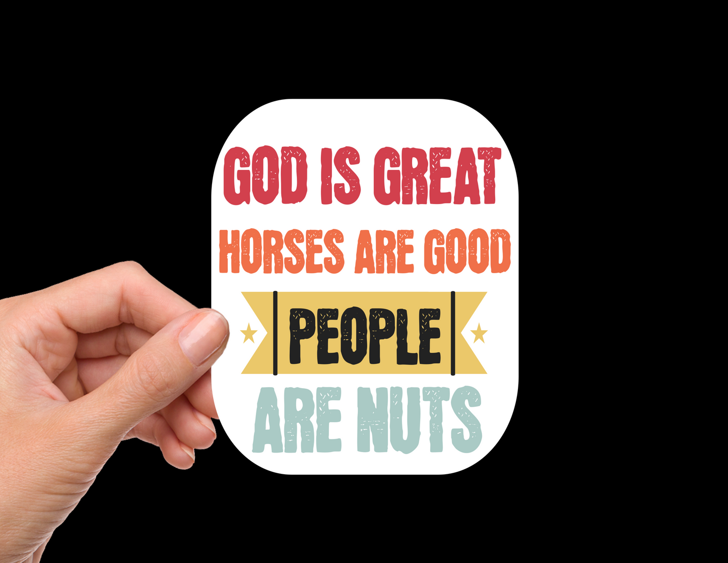 "People Are Nuts" Funny Bumper Sticker Decal