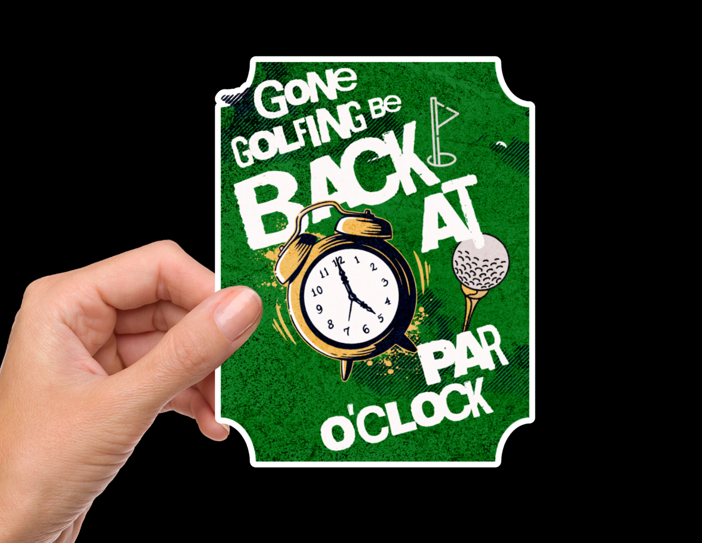 5' O Clock Somewhere Bumper Sticker Decal