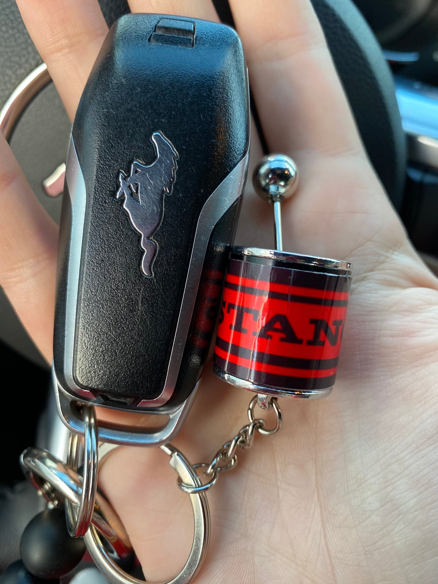 Shifter "MUSTANG" Keychain