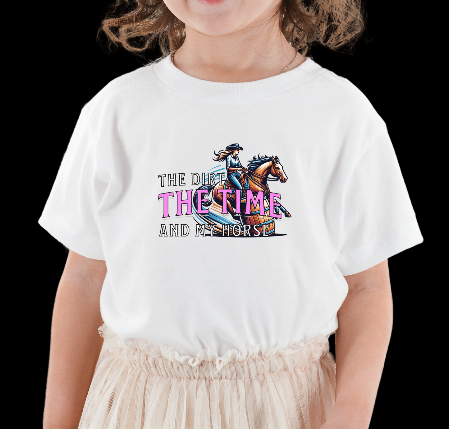 Barrel Racing Country Girl Youth T-Shirt