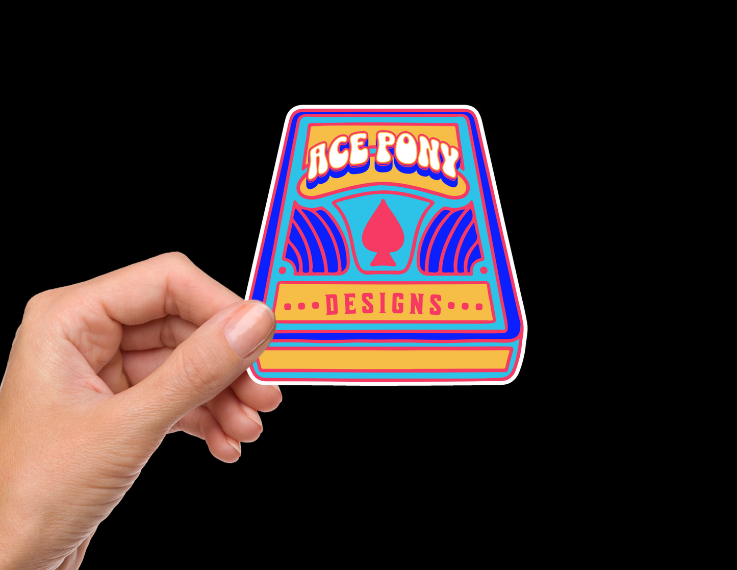 Ace Pony Designs Deck of Cards White/Dark Blue