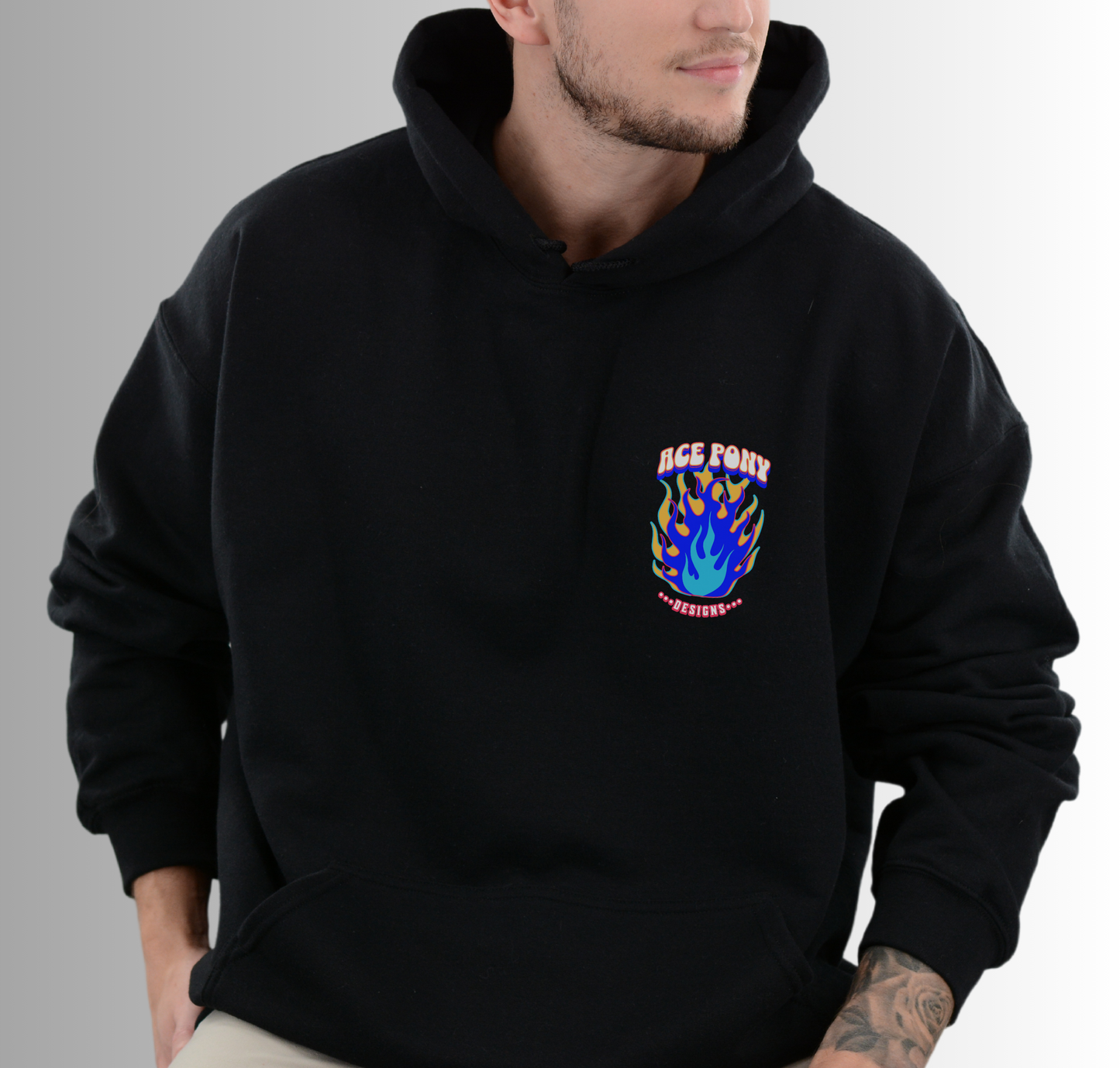 Adult Ace Pony Designs Deck Of Cards Hoodie