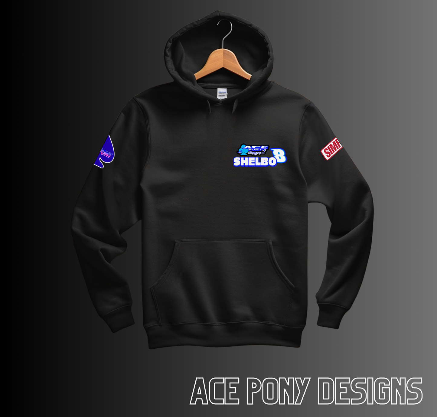 Olivia Shelbo Sprint Car Dirt Hoodie Black