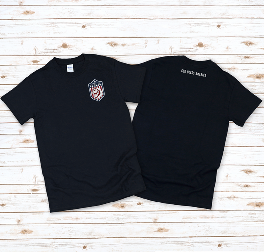 Black American Pony "USA" Adult T-Shirt