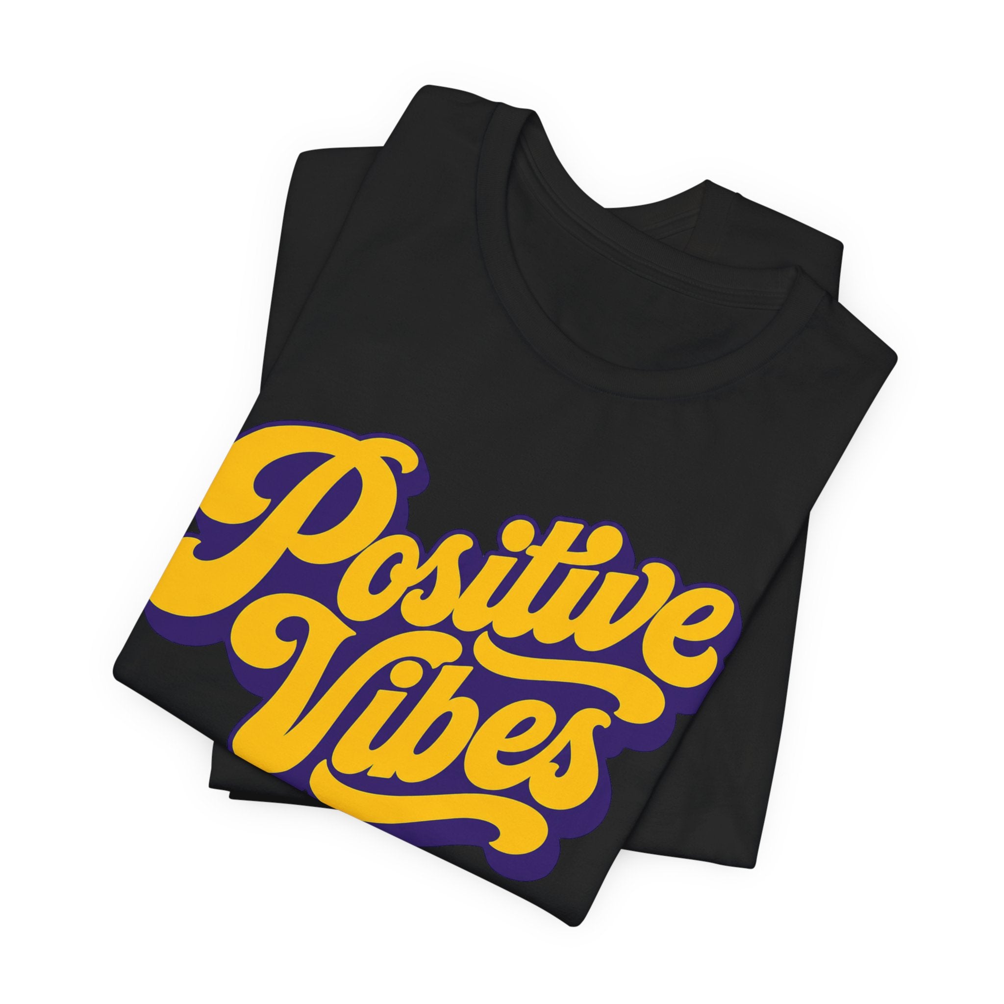 Positive Vibes T-Shirt — Retro Script Tee