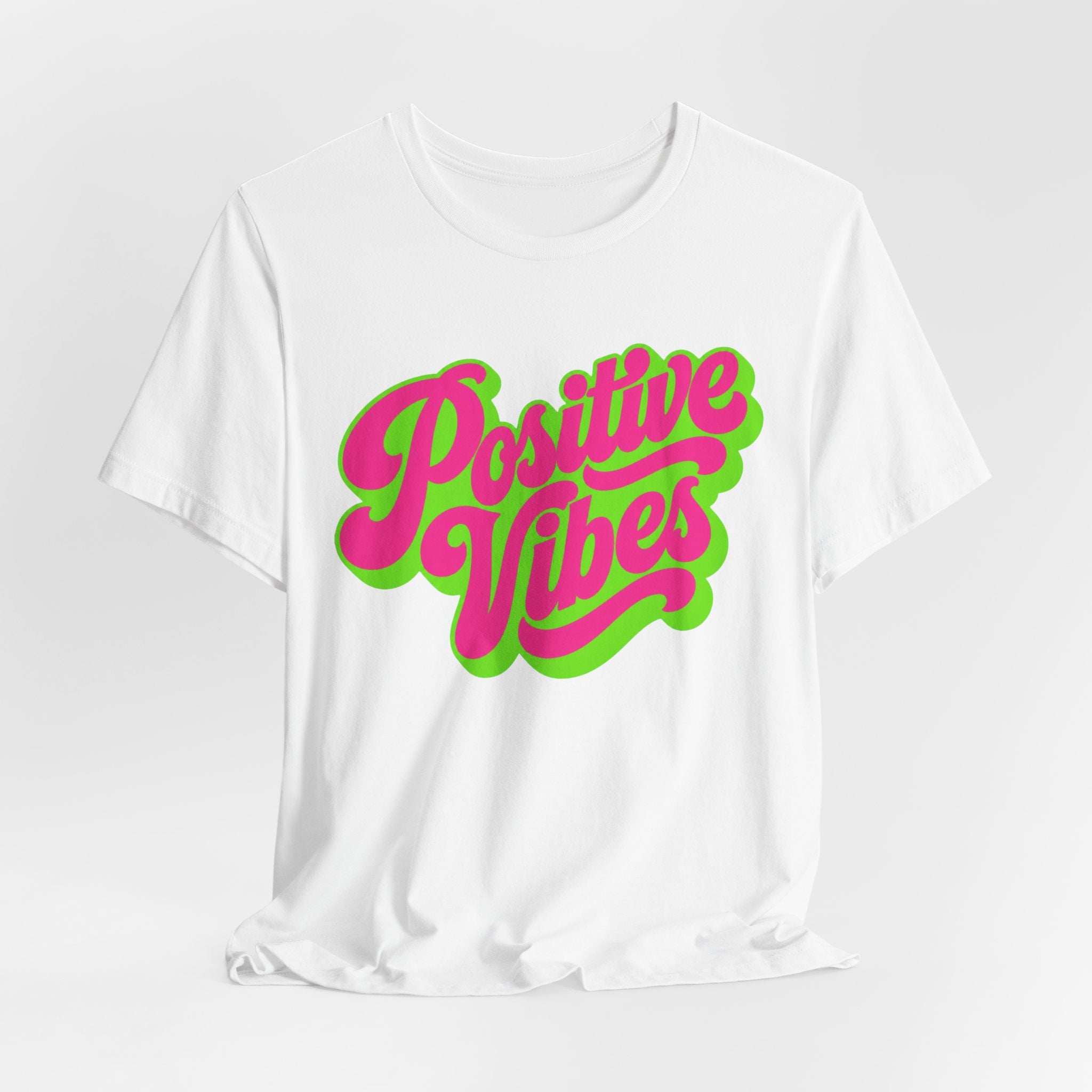 Positive Vibes T-Shirt — Retro Script Tee
