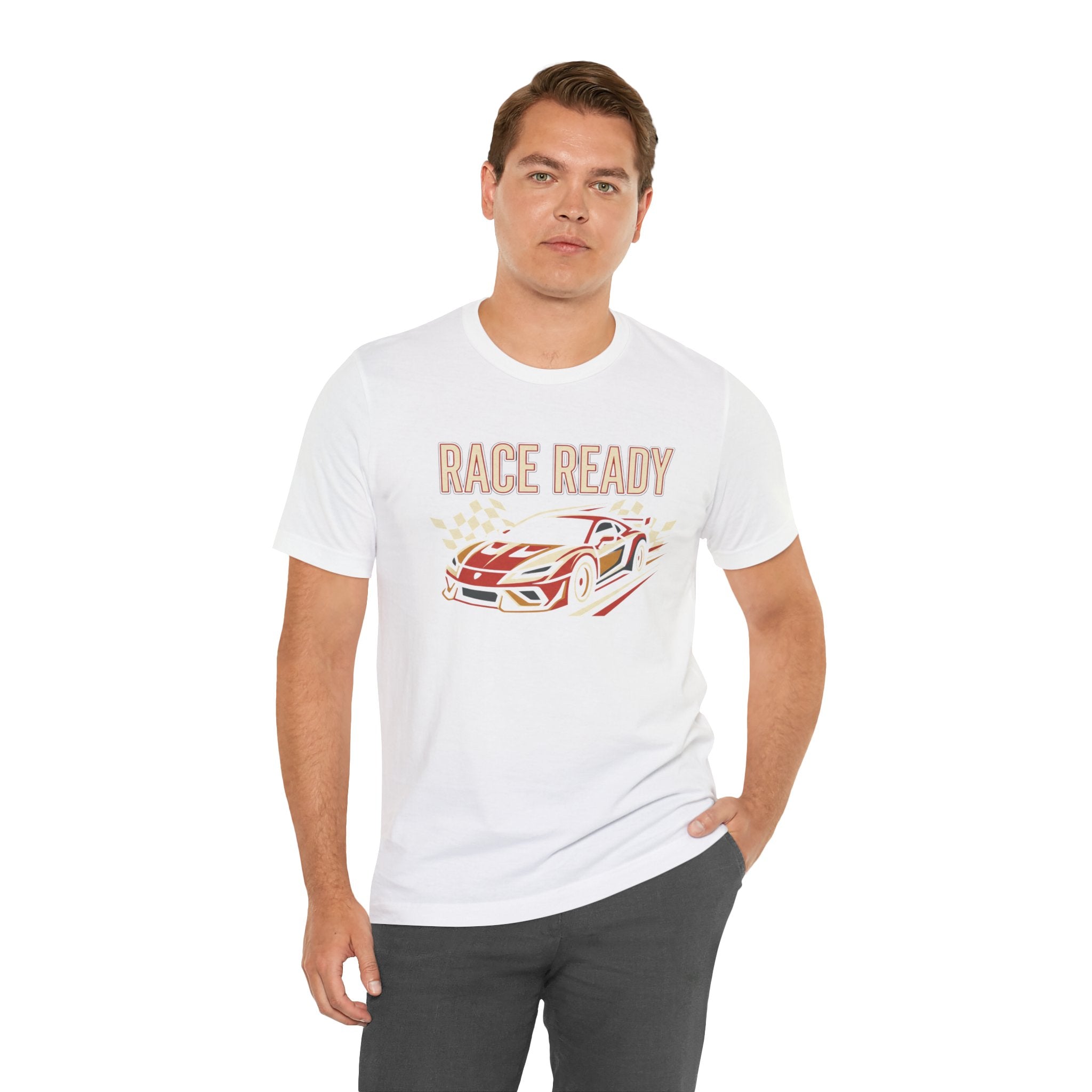 Race Ready Sports Car T-Shirt — Retro Racing Graphic Tee