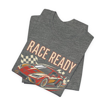 Race Ready Sports Car T-Shirt — Retro Racing Graphic Tee
