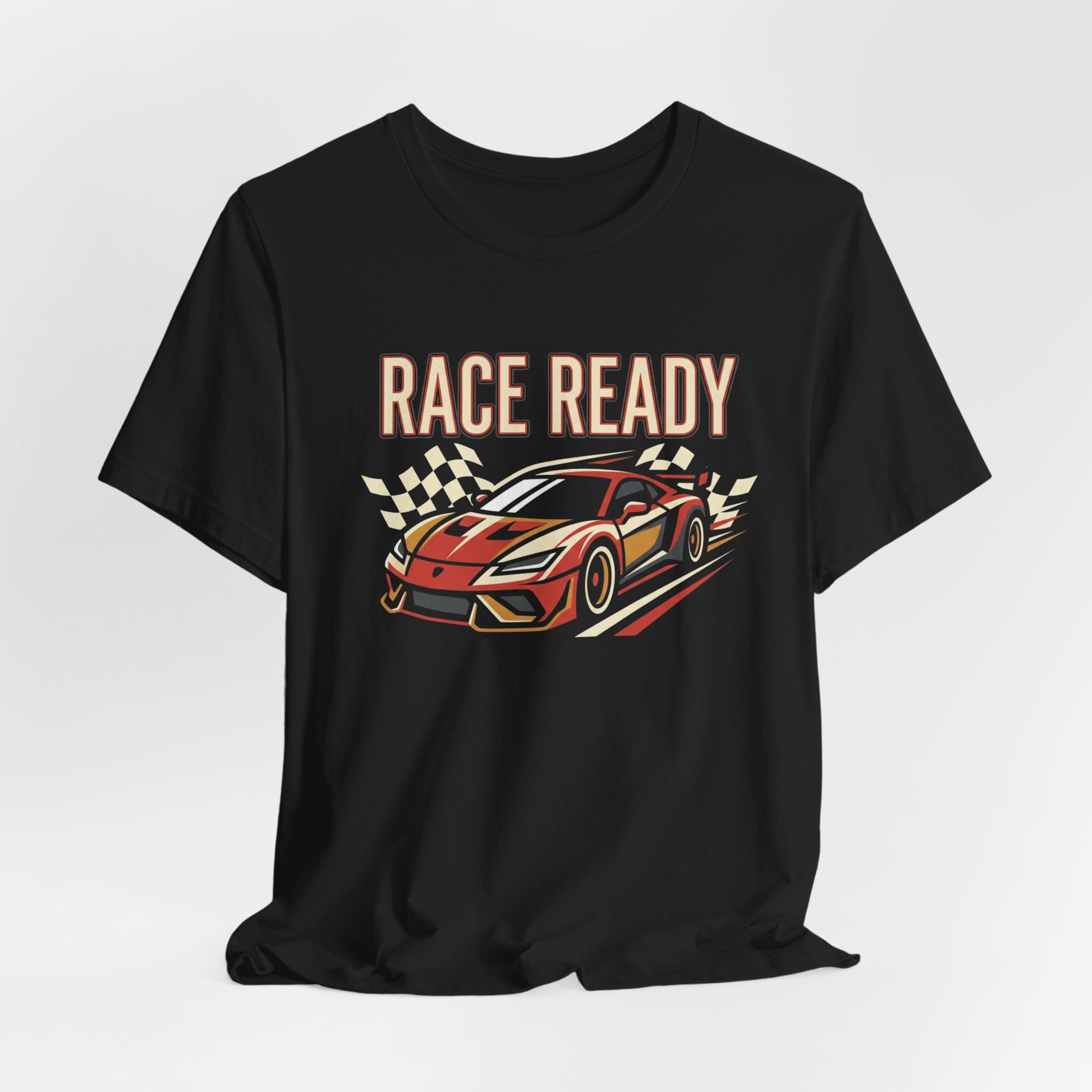 Race Ready Sports Car T-Shirt — Retro Racing Graphic Tee