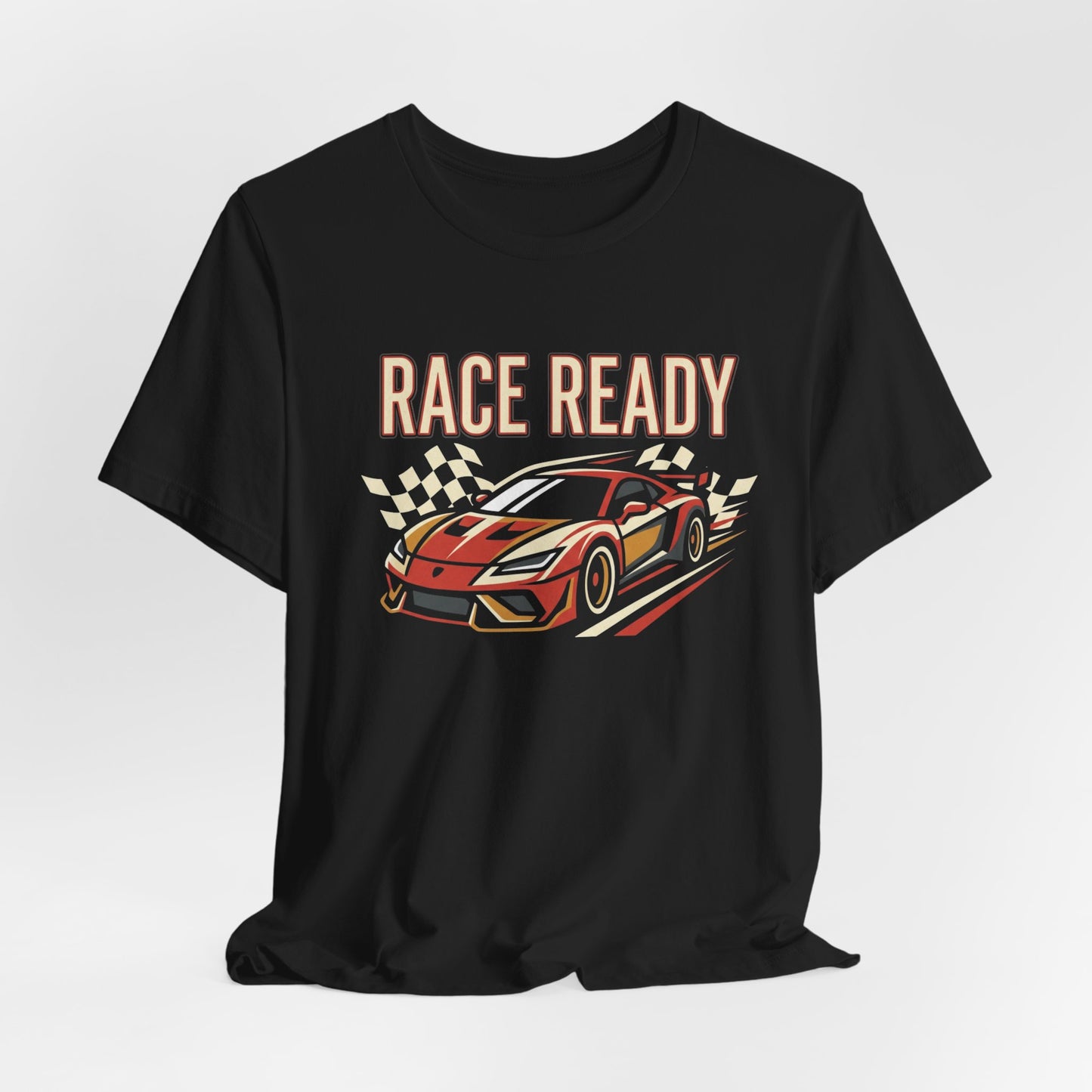 Race Ready Sports Car T-Shirt — Retro Racing Graphic Tee