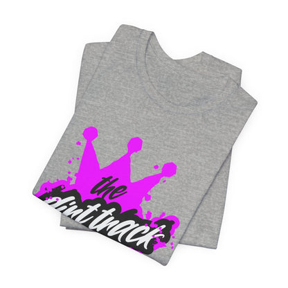 "The Dirt Track Queen" Pink Crown Graphic Tee