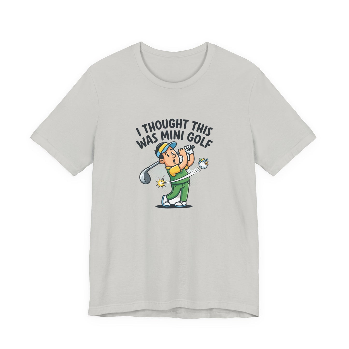 Funny Golf T-Shirt — "I Thought This Was Mini Golf" Retro Golfer Tee