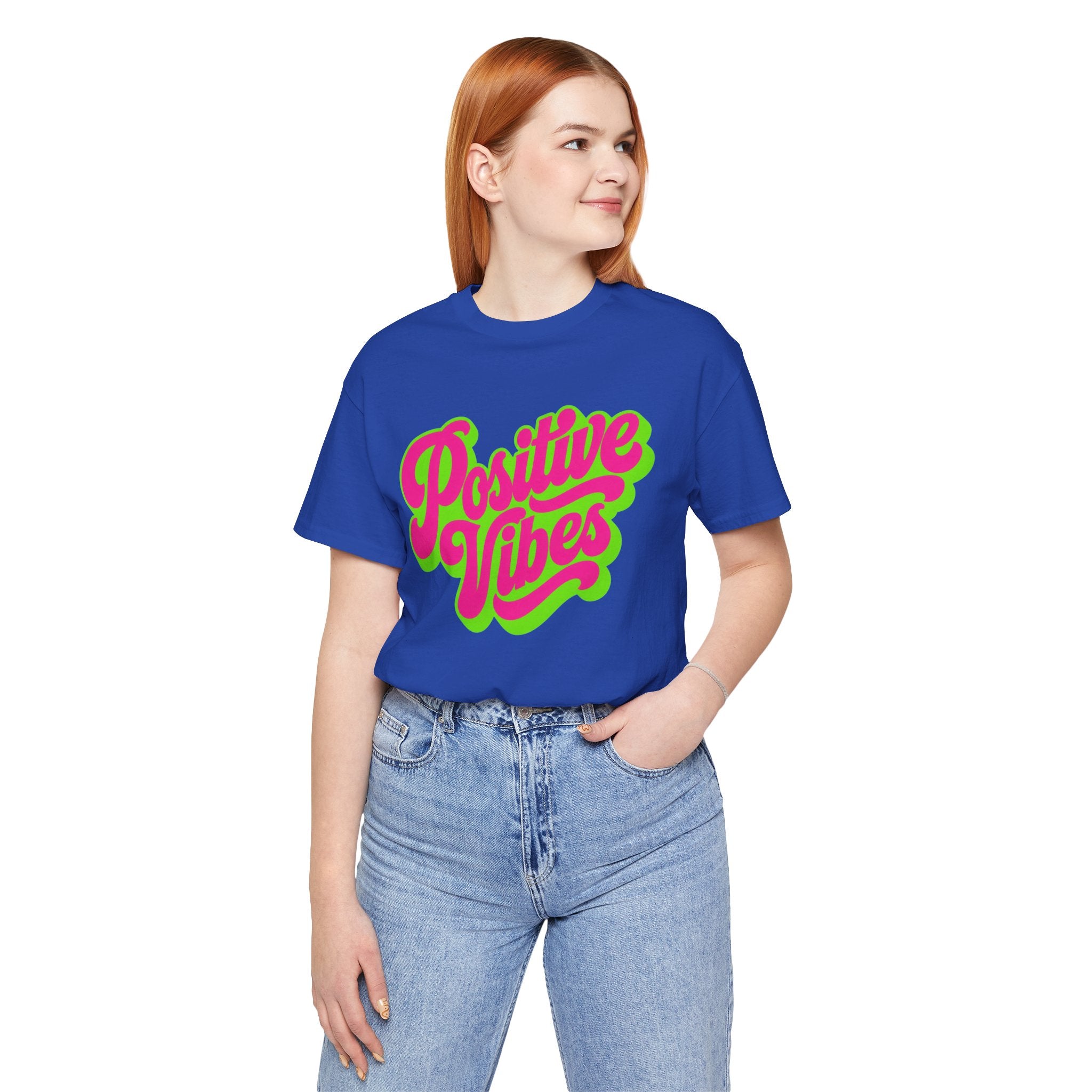 Positive Vibes T-Shirt — Retro Script Tee