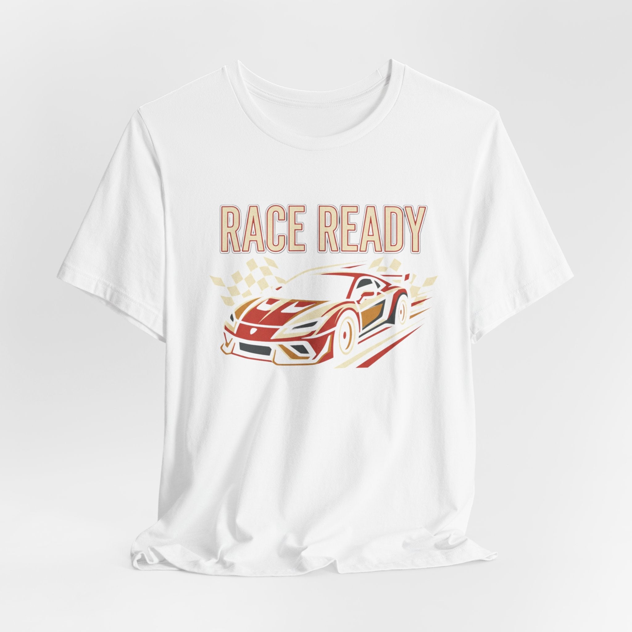 Race Ready Sports Car T-Shirt — Retro Racing Graphic Tee