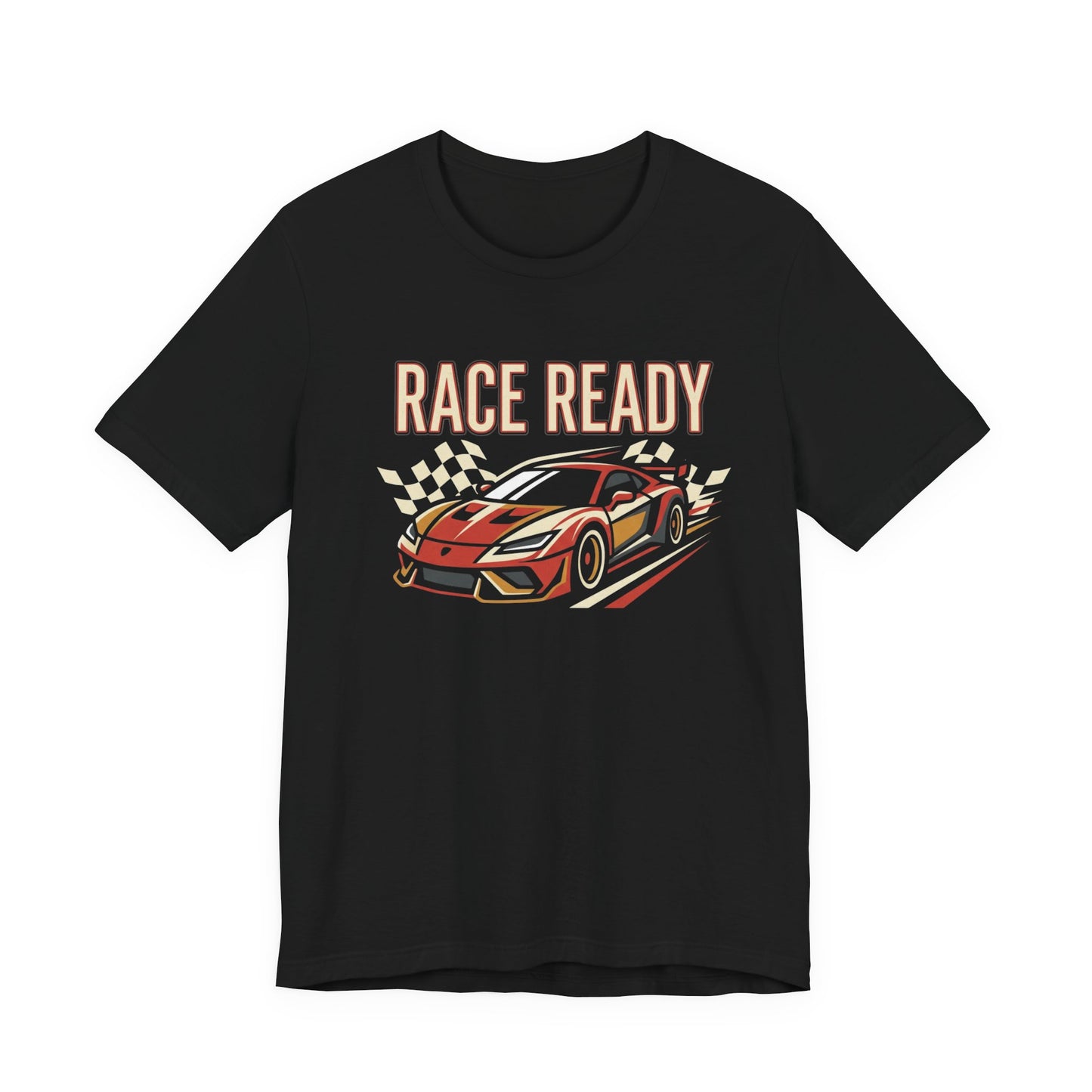 Race Ready Sports Car T-Shirt — Retro Racing Graphic Tee