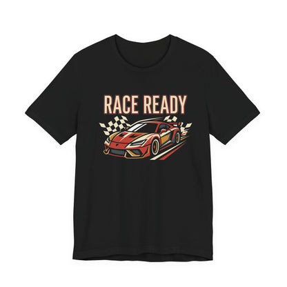 Race Ready Sports Car T-Shirt — Retro Racing Graphic Tee