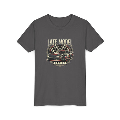 Youth Racing Tee — "Late Model Racing" Car Graphic