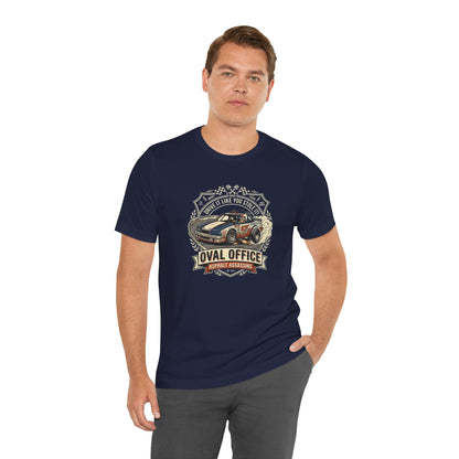 Oval Office Racing Tee — "Asphalt Assassin" Car Enthusiast Shirt