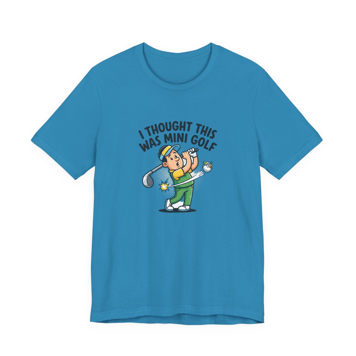 Funny Golf T-Shirt — "I Thought This Was Mini Golf" Retro Golfer Tee