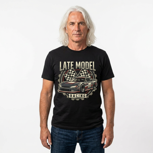 Late Model Racing T-Shirt — Vintage Race Car Graphic Tee