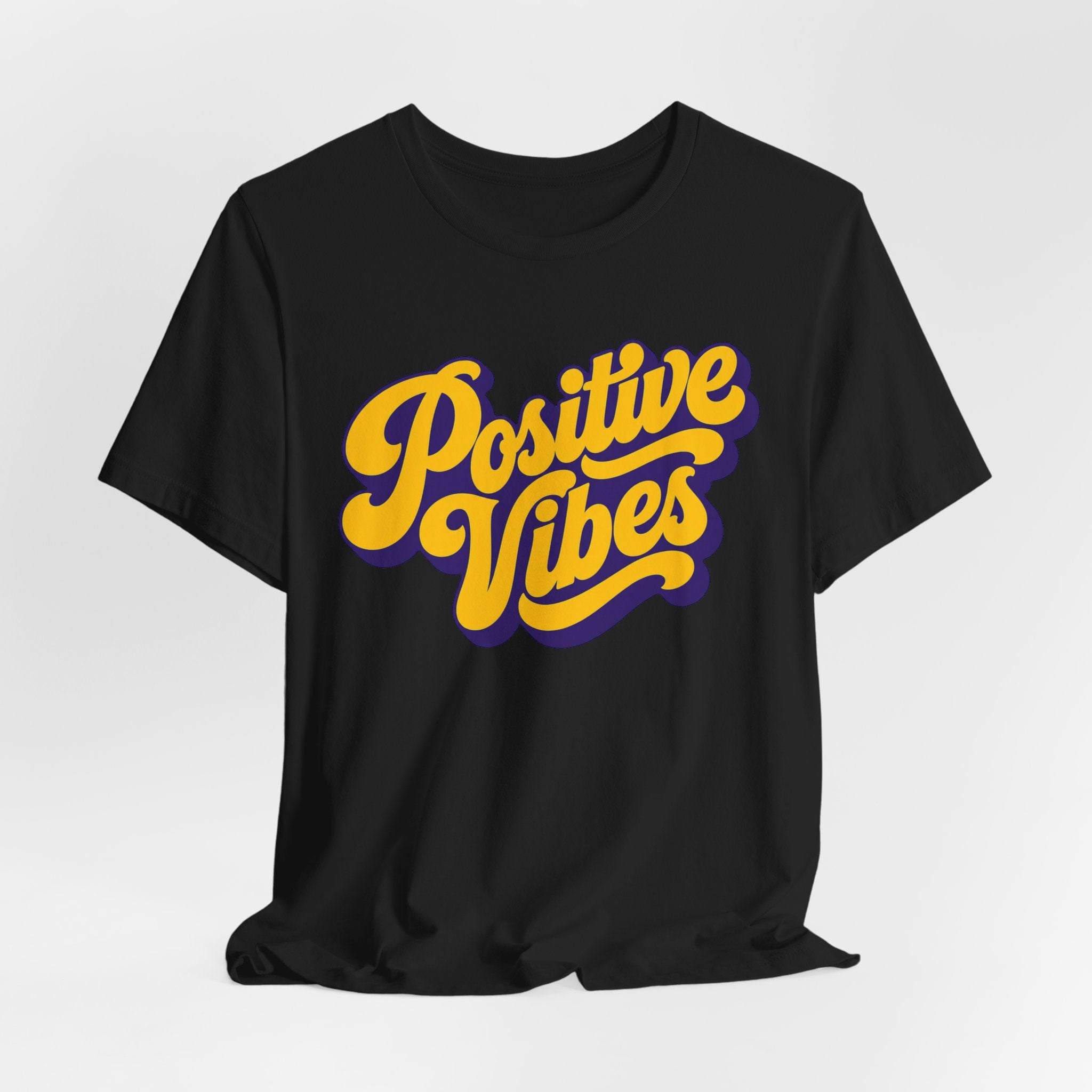 Positive Vibes T-Shirt — Retro Script Tee