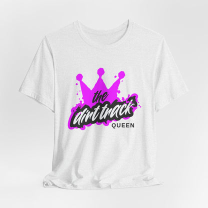 "The Dirt Track Queen" Pink Crown Graphic Tee