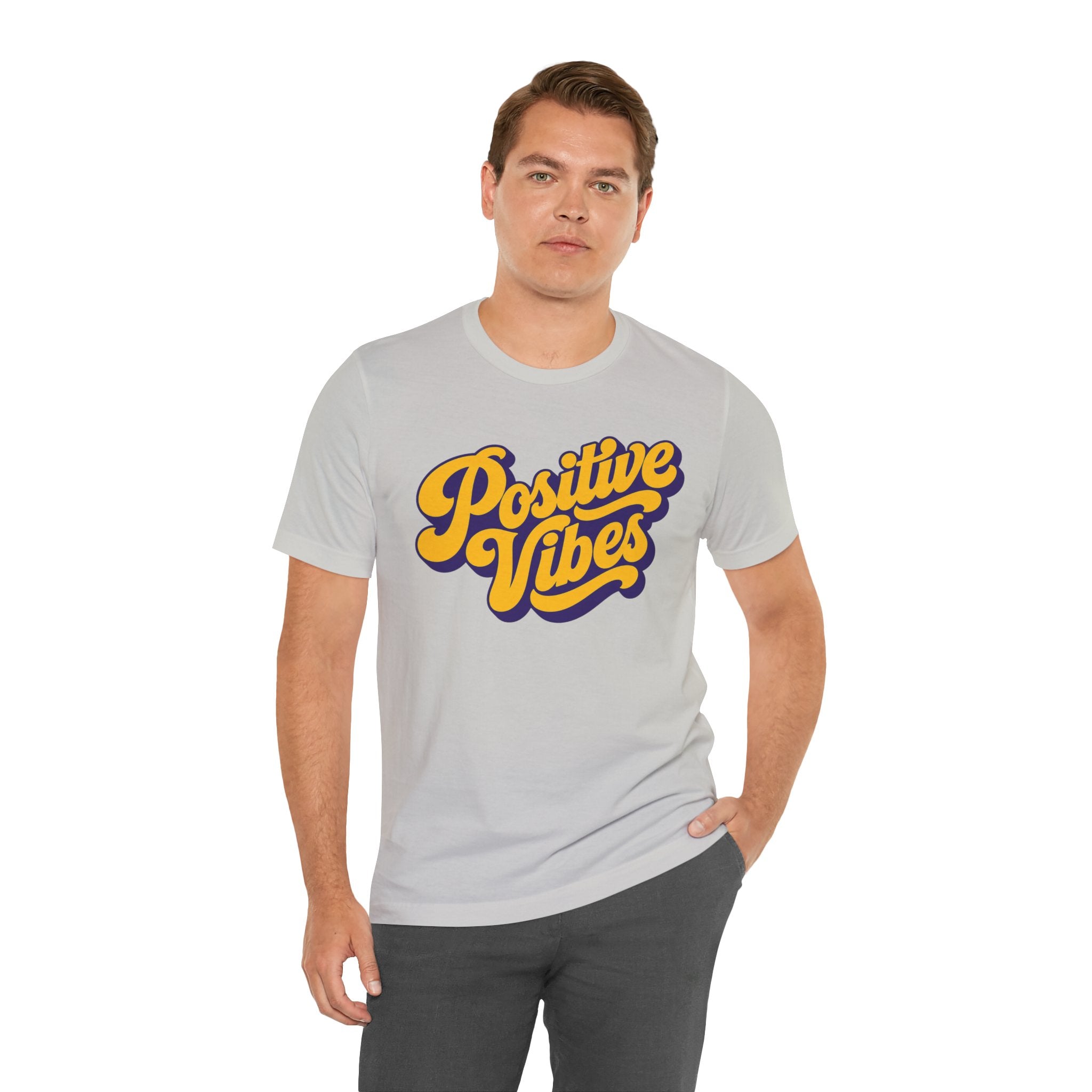 Positive Vibes T-Shirt — Retro Script Tee