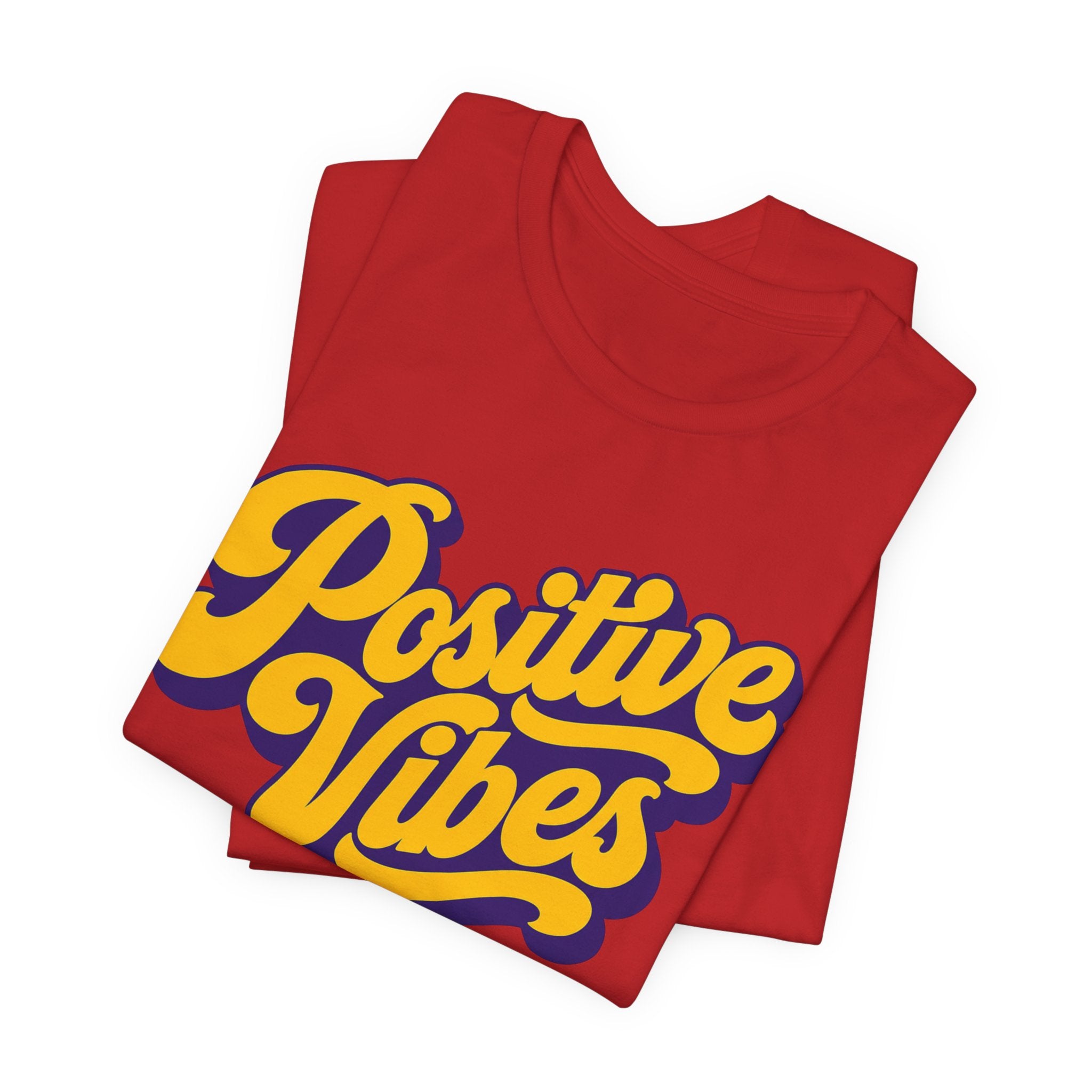 Positive Vibes T-Shirt — Retro Script Tee