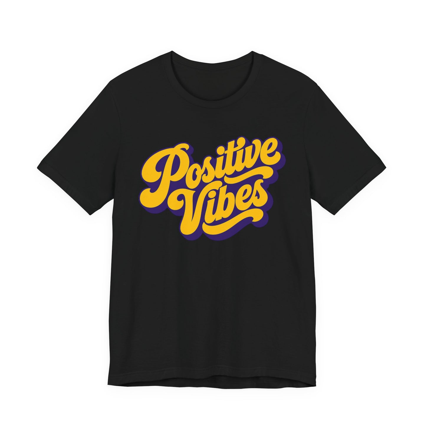 Positive Vibes T-Shirt — Retro Script Tee