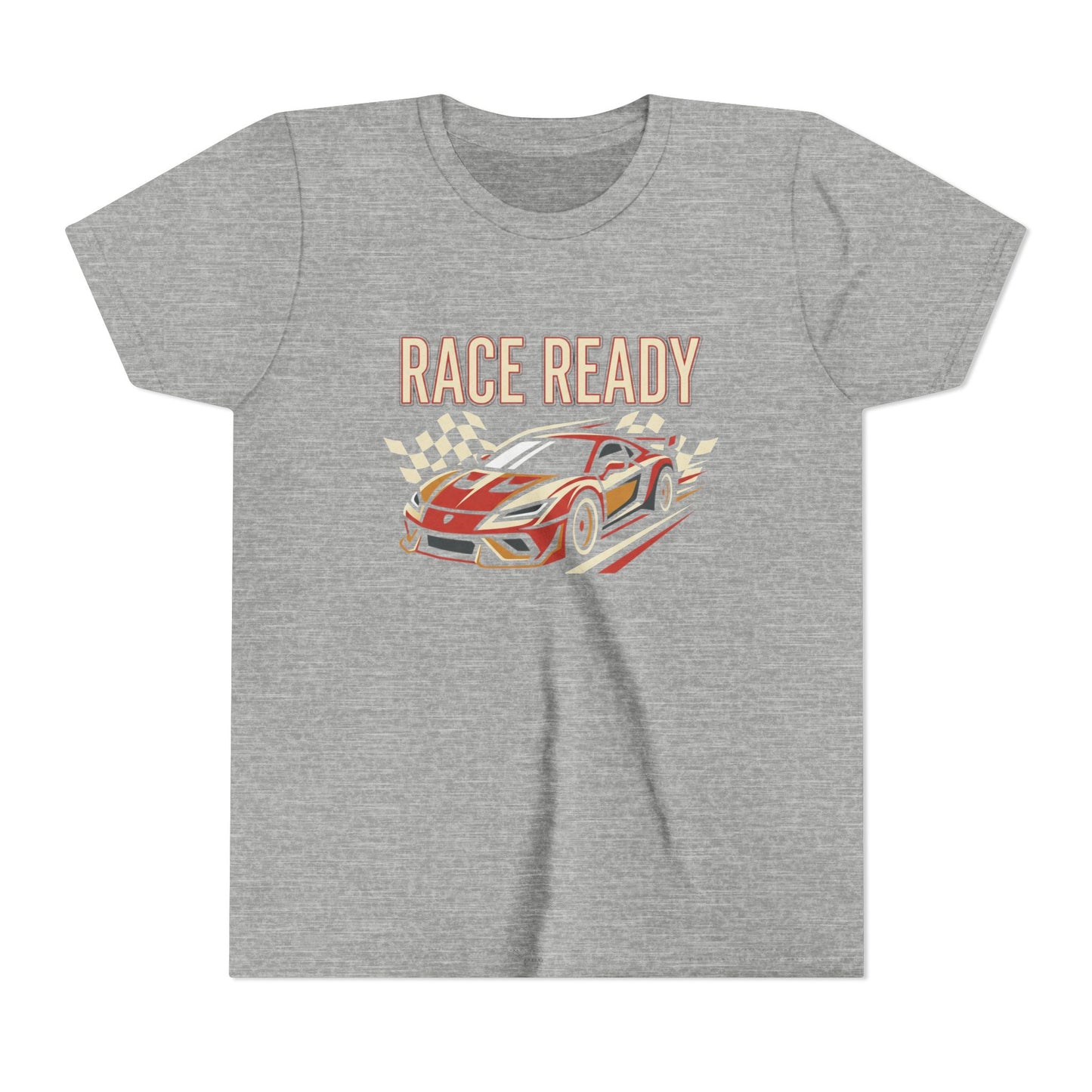 Race Ready Youth T‑Shirt — Kids Racing Car Graphic Tee