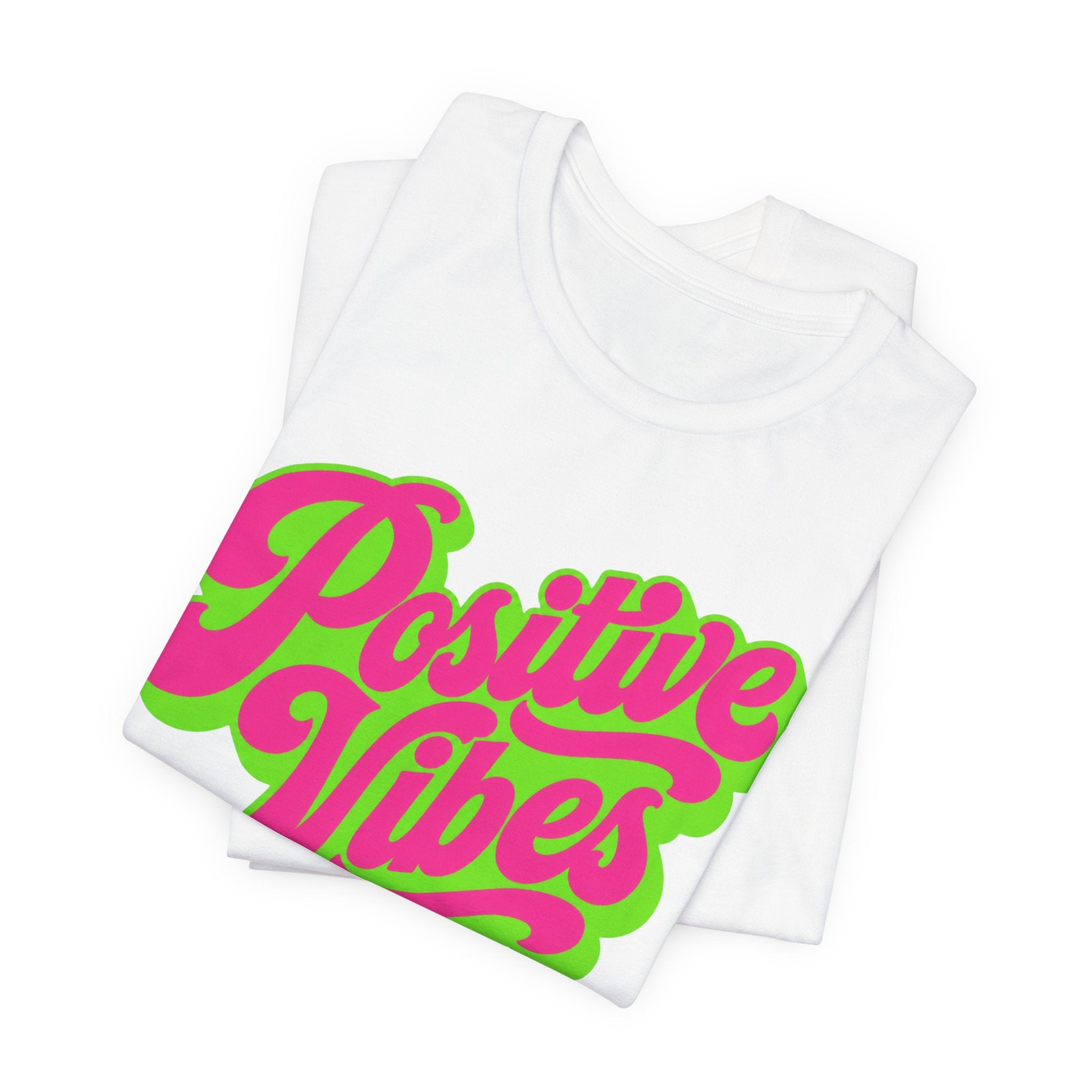 Positive Vibes T-Shirt — Retro Script Tee