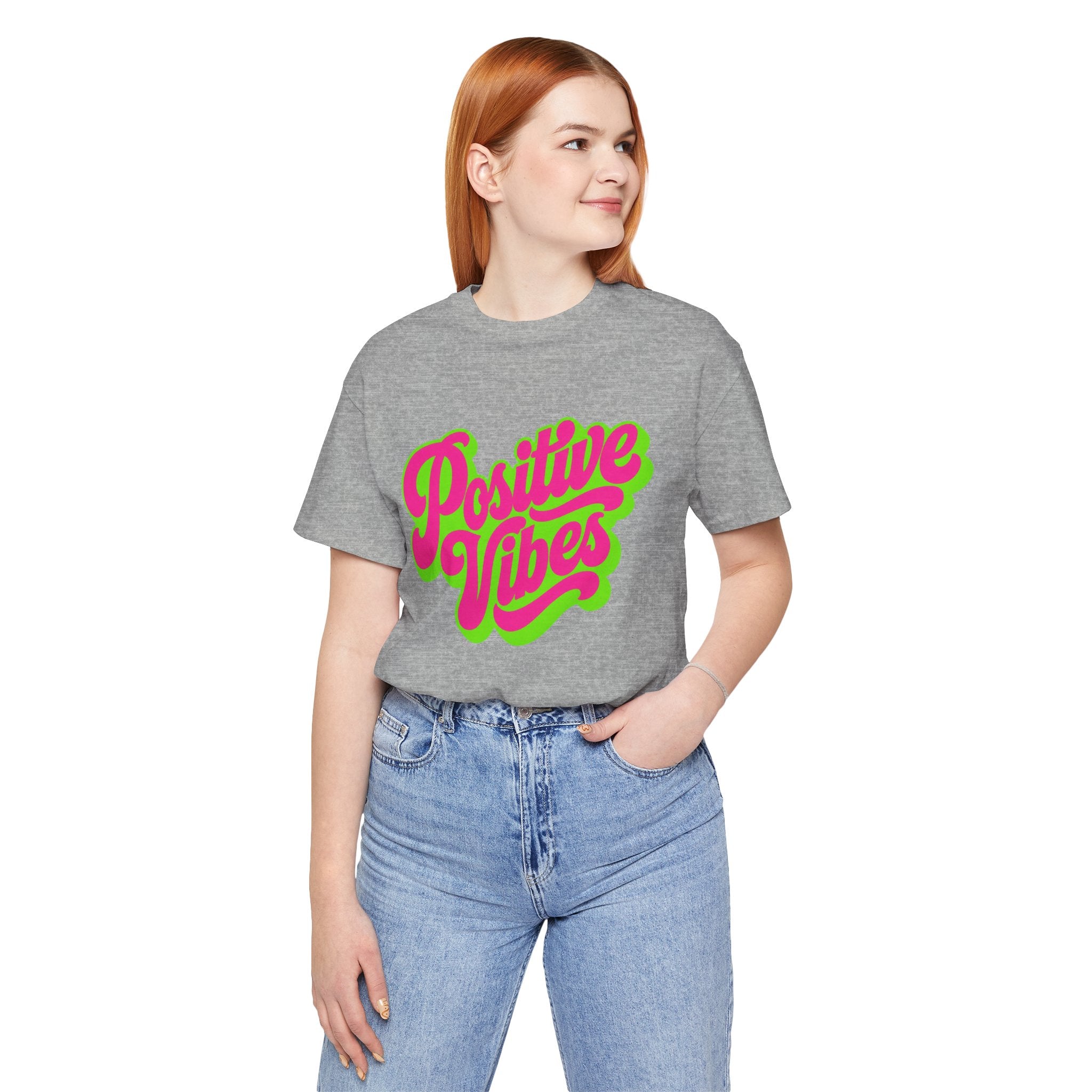 Positive Vibes T-Shirt — Retro Script Tee
