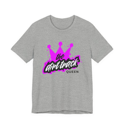 "The Dirt Track Queen" Pink Crown Graphic Tee