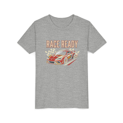 Race Ready Youth T‑Shirt — Kids Racing Car Graphic Tee