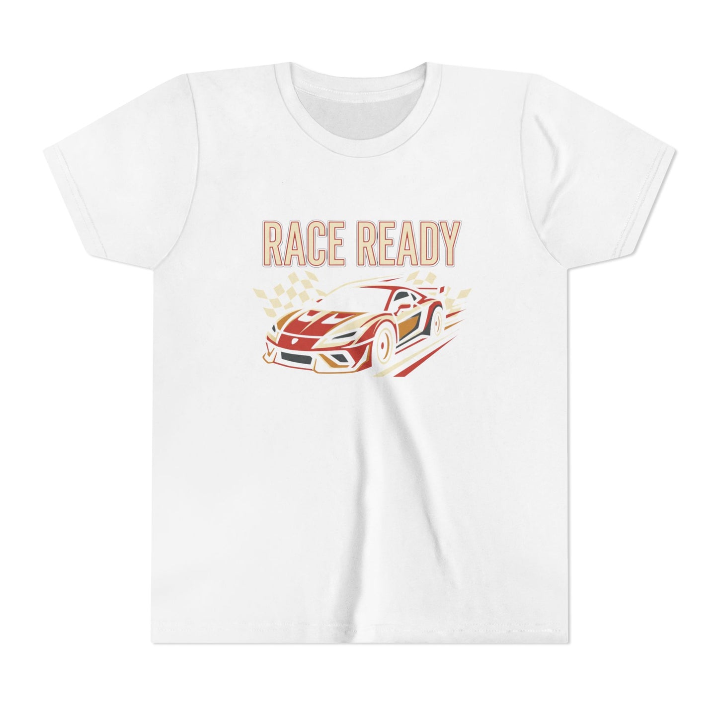 Race Ready Youth T‑Shirt — Kids Racing Car Graphic Tee