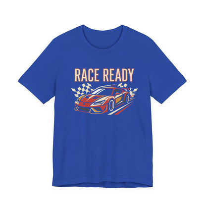 Race Ready Sports Car T-Shirt — Retro Racing Graphic Tee