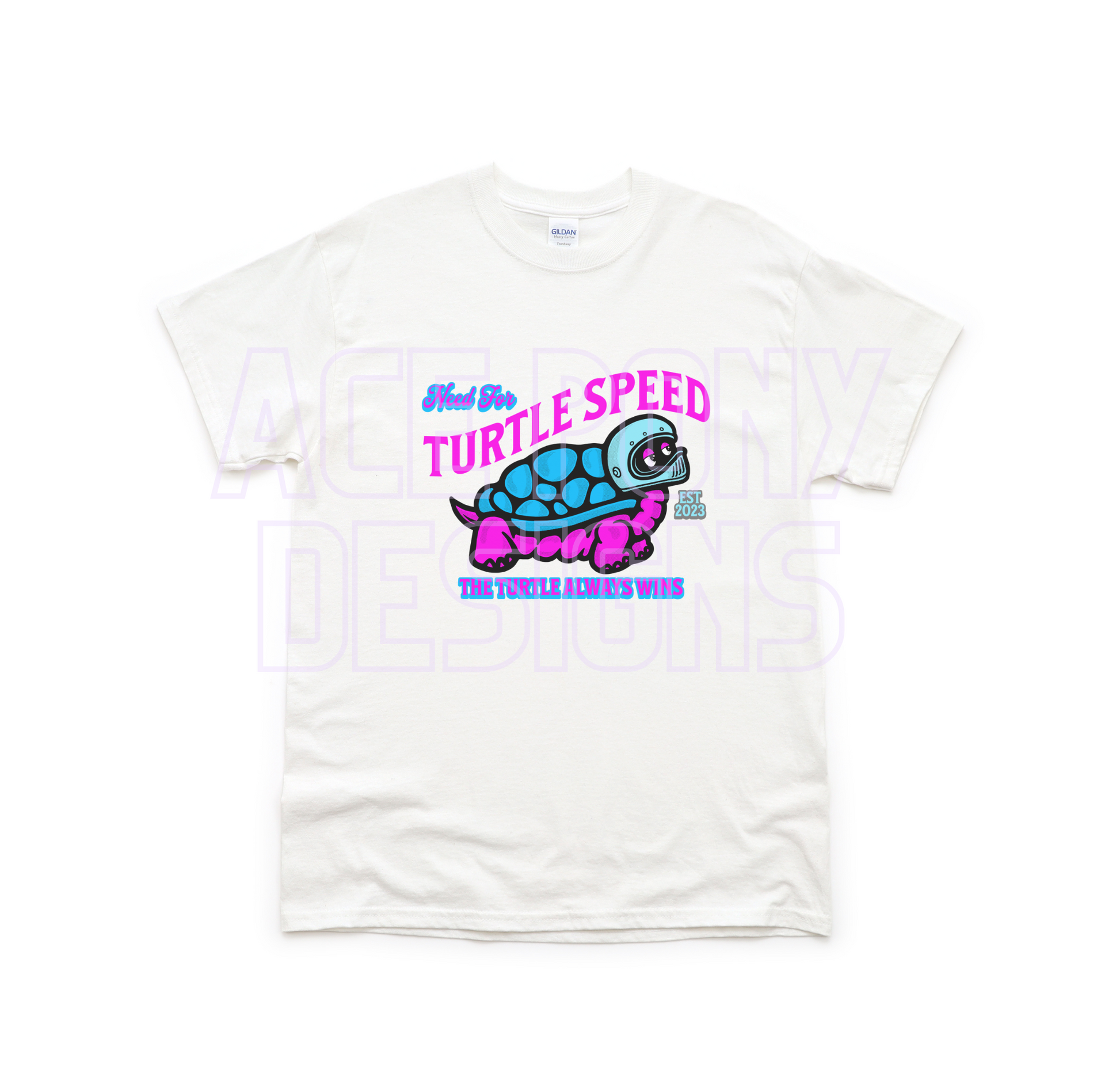 Pink Girls Turtle Speed T-shirt